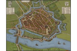 Een kleurrijk zicht op Arnhem 1649