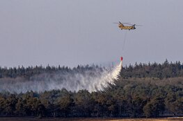 Grote brand op de heide in Ede