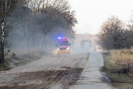 Grote brand op de heide in Ede