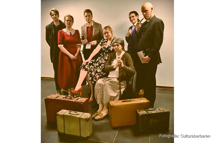 De Culturabarbaren spelen het moordmysterie ‘The Mousetrap’ van Agatha Christie in theater het Hof in Arnhem